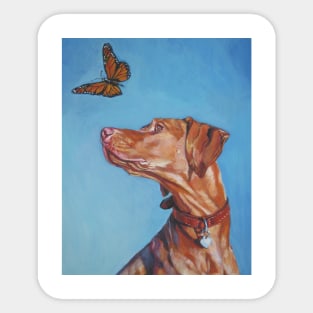 Vizsla Fine Art Painting Sticker